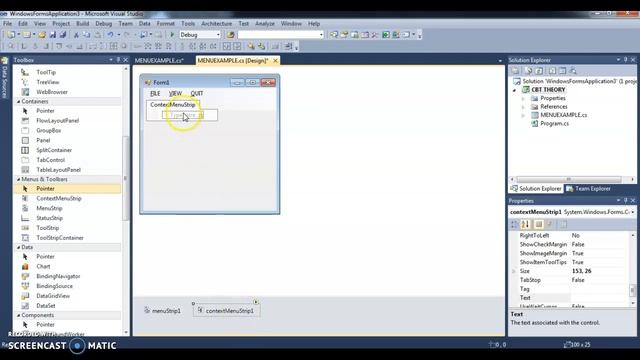 CONTEXT MENU IN VISUAL STUDIO TAMIL смотреть онлайн