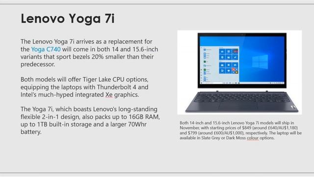 New Laptops 2020 - Lenovo YOGA 7i & YOGA 6 смотреть онлайн