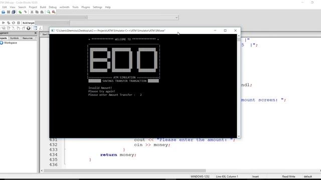 ATM Simulator C++ Project смотреть онлайн