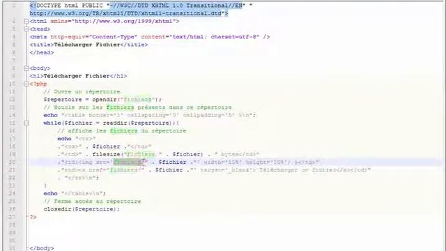32 Transférer un fichier du serveur vers le client php et MySQL Tutorial débutant avi avi смотреть онлайн