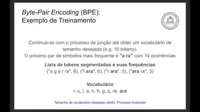 Aula 3.3.1: Tokenização: Byte-Pair Encoding (BPE) | Linguística Computacional смотреть онлайн