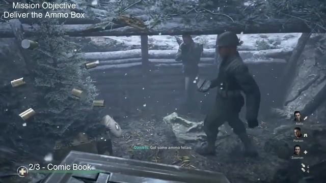 Call of Duty WW2 Collectibles Battle Of The Bulge Walkthrough смотреть онлайн