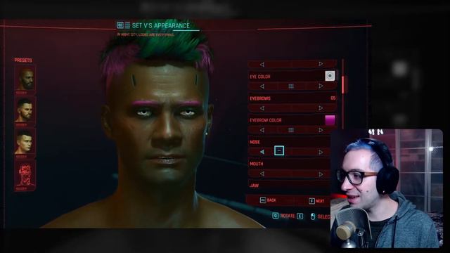 The Cyberpunk 2077 CHARACTER CREATOR смотреть онлайн