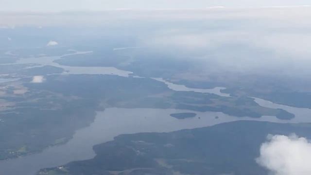 Beautiful Sweden on approach of Stockholm Arlanda Airport смотреть онлайн