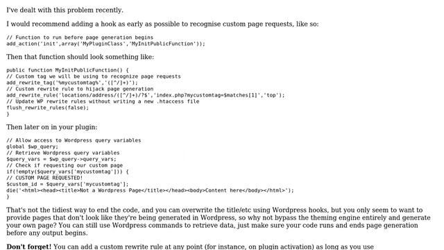 Wordpress: Plugin architecture to pull from API & create dynamic content on WP site? смотреть онлайн