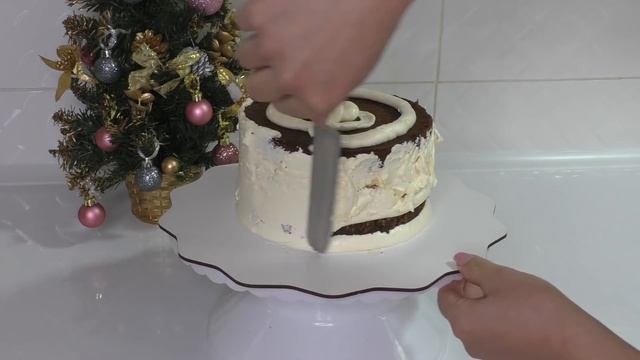 НОВОГОДНИЙ ТОРТ Идеи украшения тортов Шоколадный декор для торта смотреть онлайн