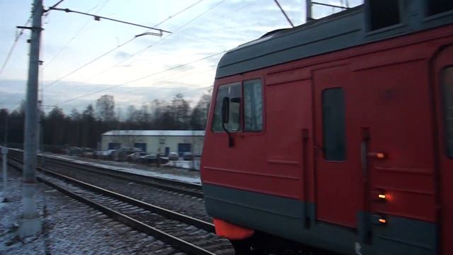 Встреча ЭД4М-0365 "Смена" сообщением СПб - Выборг и ЭТ2М-033 сообщением Каннельярви - СПб смотреть онлайн