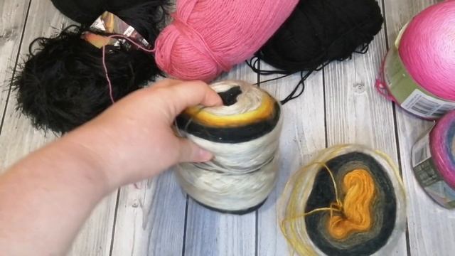 #сп_шалемания_осень, #сп_шалемания_осень_вступление. Моя пряжа для процессов. смотреть онлайн