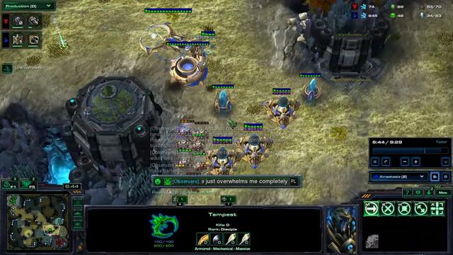 StarCraft II 2021 - 100% broken Protoss strategy - full game - Proxy Void ray into Tempest смотреть онлайн