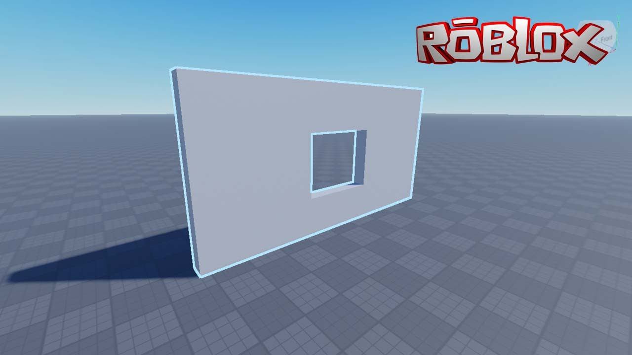 Как сделать дырку (отверстие) в блоке Роблокс Студио смотреть онлайн