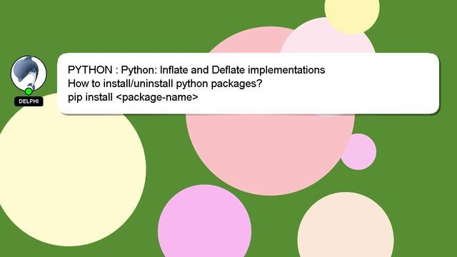 PYTHON : Python: Inflate and Deflate implementations смотреть онлайн