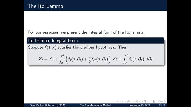 The Euler-Maruyama Method: A Brief Introduction смотреть онлайн