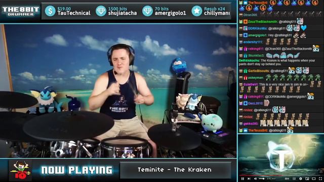 Teminite - The Kraken On Drums! смотреть онлайн