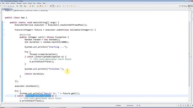 Advanced Java: Multi-threading Part 13 - Callable and Future смотреть онлайн