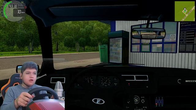 РЕБЕНОК ПЕРВЫЙ РАЗ ЗА РУЛЕМ МАШИНЫ В CITY CAR DRIVING c РУЛЕМ смотреть онлайн