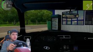 РЕБЕНОК ПЕРВЫЙ РАЗ ЗА РУЛЕМ МАШИНЫ В CITY CAR DRIVING c РУЛЕМ