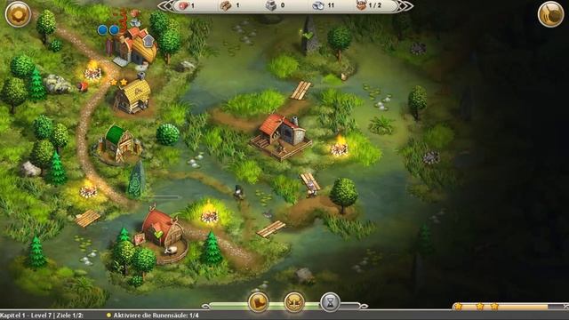 Viking Saga: The Cursed Ring - Kapitel 1, Level 7 - Expert, 3 Sterne смотреть онлайн