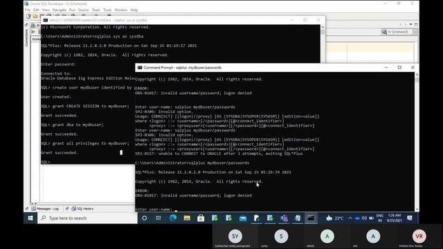How to create New user | how to reset password of user in Oracle. смотреть онлайн