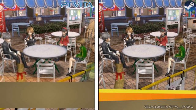 Persona 4 Golden - Graphics Comparison (PC vs. PlayStation Vita) смотреть онлайн