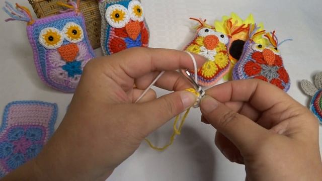 Как связать совенка мотивом Африканский цветок смотреть онлайн
