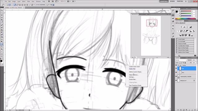 [Photoshop] How to draw with a mouse [Eng ver.] смотреть онлайн