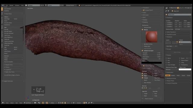 "Blender sculpting. Tutorials". Remove unused vertices, faces, edges. Closing holes in MESH. смотреть онлайн
