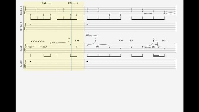 John Petrucci - Terminal Velocity Guitar Tab смотреть онлайн