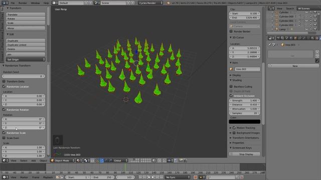 #50 Рандомим лес из одной елки в Blender смотреть онлайн