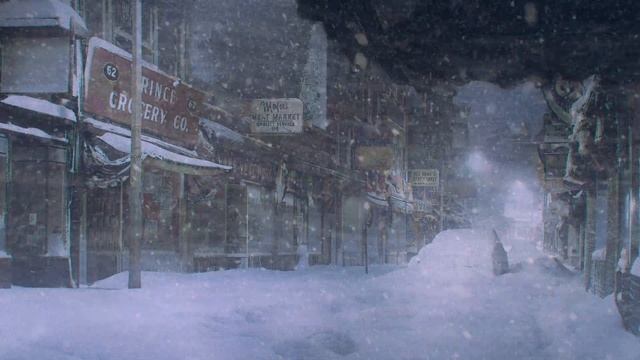Chilling Snowstorm Sounds | Horror Ambience In An Empty City