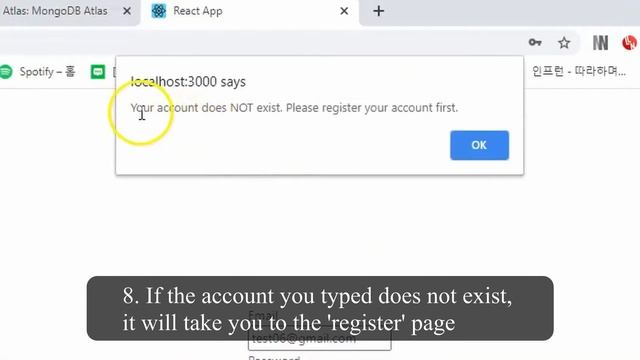 Simple register / login / logout page using React.js / Node.js смотреть онлайн