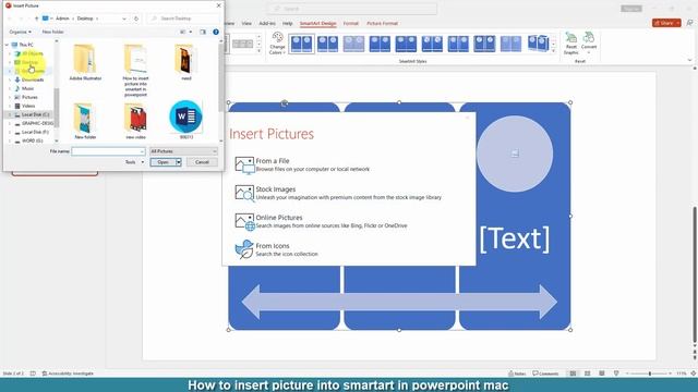 How to insert picture into SmartArt in PowerPoint mac смотреть онлайн