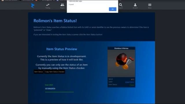 Free Rolimons Roblox Poison Item Checker смотреть онлайн