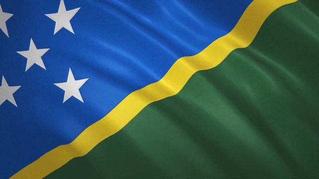 Развевающийся флаг Соломоновых Островов / Waving Flag of Solomon islands смотреть онлайн