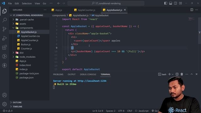 Conditional Rendering in React | Explained with Examples | The Complete React Course | Ep.17 смотреть онлайн