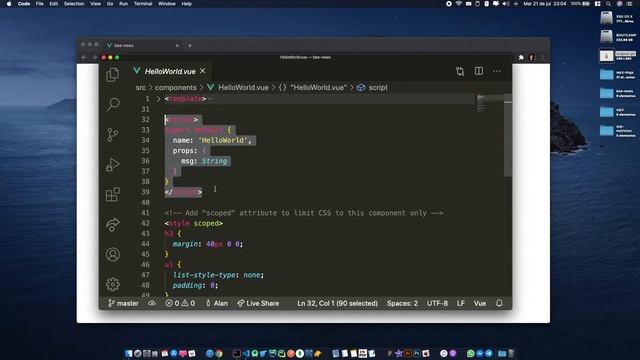 03 Estructura de un proyecto en Vue.JS - Hola Mundo смотреть онлайн