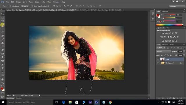 Advanced Hair Background Remove In Photoshop |  ? Telugu | Telugu Tech Solutions!!!