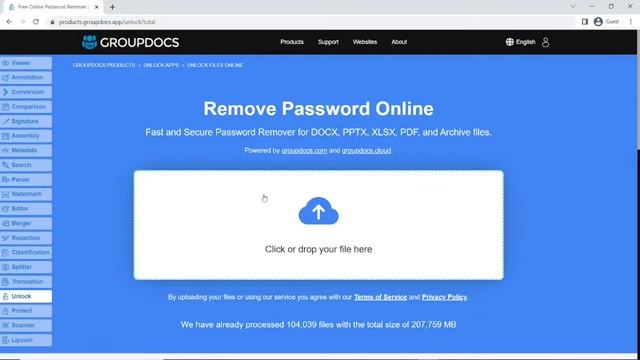 How to remove password online | GroupDocs Unlock смотреть онлайн