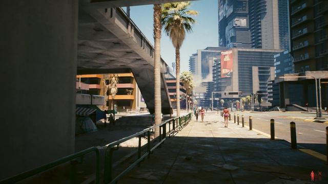 [4K] Morning walk in dangerous Pacifica | Cyberpunk 2077 | RTX Psycho | ASMR | Walking смотреть онлайн