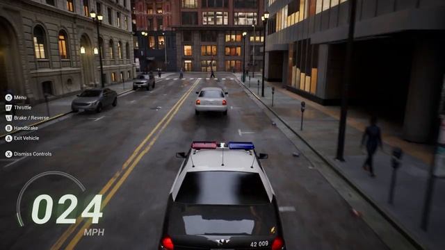 Driving Code-3 Police Car in Matrix/City Sample (Game Prototype) - Unreal Engine 5 смотреть онлайн