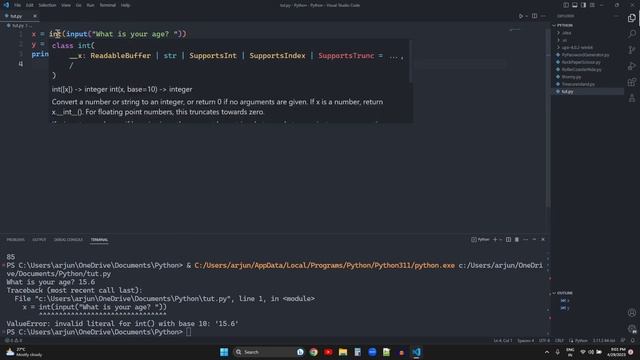 Python: Understanding Data Operators, Mathematical Operators, F-strings, and Type Converters|Part: смотреть онлайн