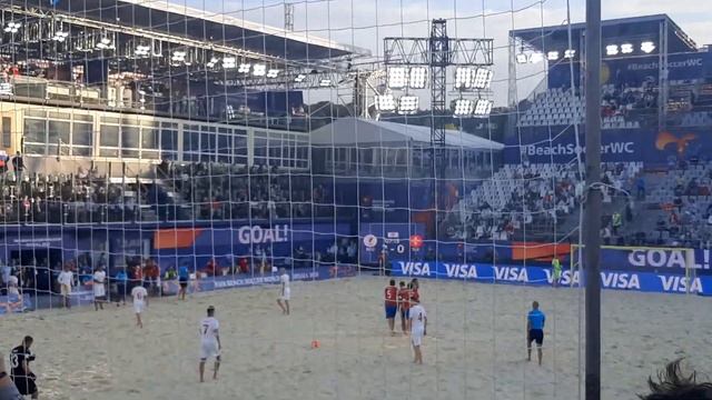 Пляжный футбол. ЧМ. Россия- Швейцария. 2:0. 1ый период. 2ой гол в ворота Швейцарии. 28.08.21 смотреть онлайн