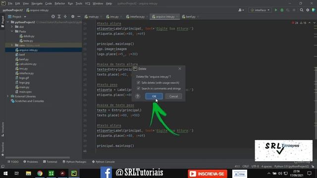 Como Deletar Arquivo de Projeto | Pycharm Community (How to Delete Project File | Pycharm) смотреть онлайн