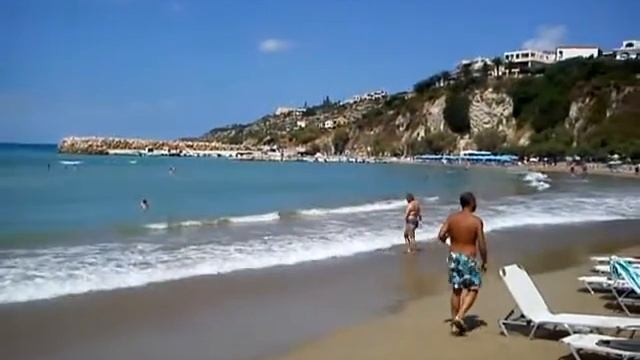пляж Альмирида, область Ханья, Западный Крит. смотреть онлайн