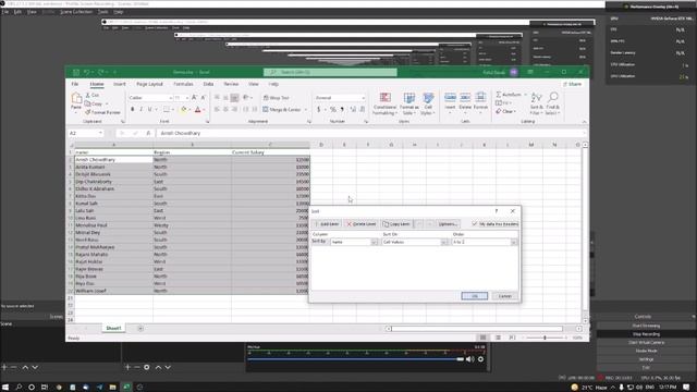 Advance Excel 7 | Organize Your Data In Asending And Disending Order By Using Sort With JAWS смотреть онлайн