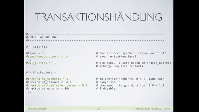 2013 - Susanne Ebrecht: Administratives PostgreSQL Tuning смотреть онлайн
