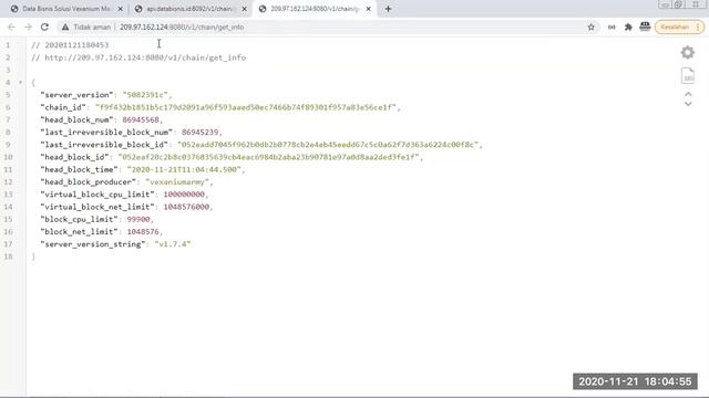 Belajar Blockchain Vexanium Bagian 2 - Membaca API dengan JSON Viewer смотреть онлайн