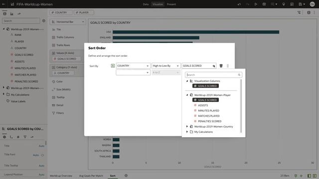 Sort by a Column Not Used in the Visualization in Oracle Analytics Cloud & Server смотреть онлайн