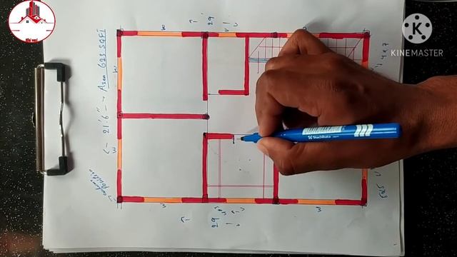 21x29 Small house plan 21x29 Ghar ka naksha 3 bed room 625 Sqft house plan смотреть онлайн