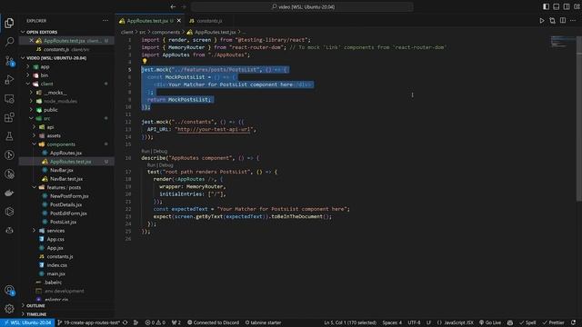 Testing the Routes Component - React on Rails Part 10 смотреть онлайн