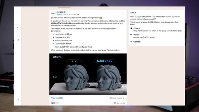 Elegoo Saturn 2 - 8k vs 4k Resin 3D Prints смотреть онлайн